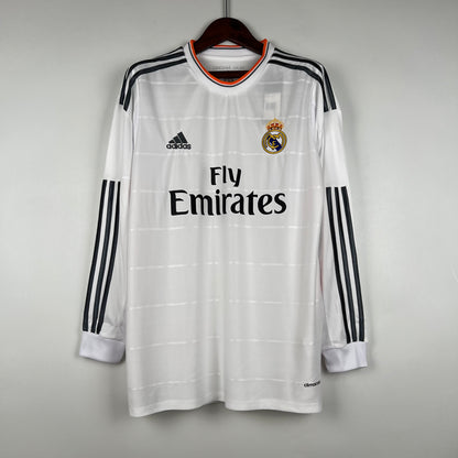 Retro Langermet Real Madrid 13-14 Hjemme Fotballdrakter