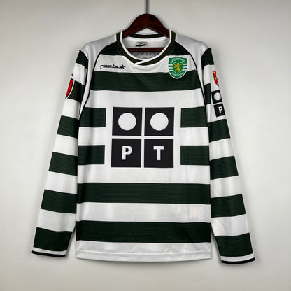 Retro Langermet Sporting Lisbon Fotballdrakter