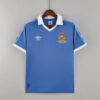 Retro Manchester City 81 82 Hjemme Fotballdrakter