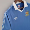 Retro Manchester City 81 82 Hjemme Fotballdrakter