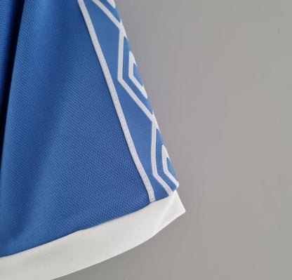 Retro Manchester City 81 82 Hjemme Fotballdrakter