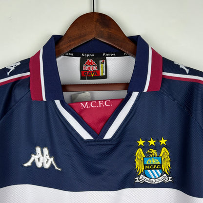 Retro Manchester City 97 98 Borte Fotballdrakter