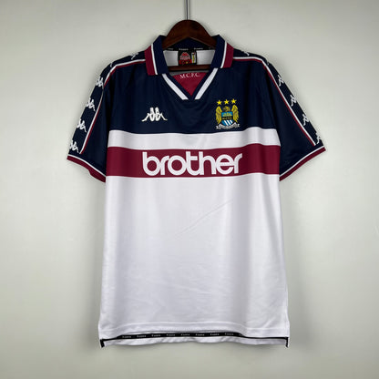 Retro Manchester City 97-98 Borte Fotballdrakter 2