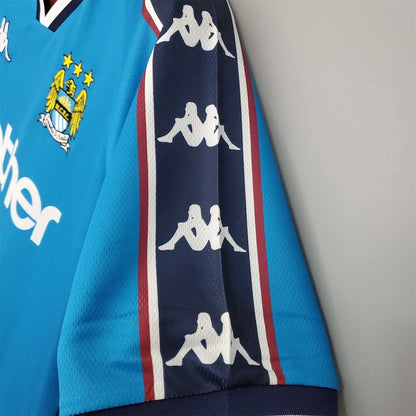 Retro Manchester City 97 99 Hjemme Fotballdrakter