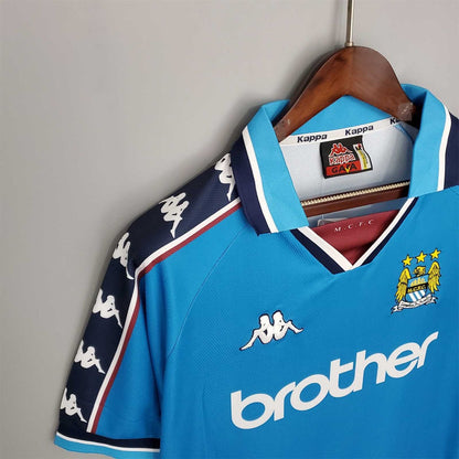 Retro Manchester City 97 99 Hjemme Fotballdrakter