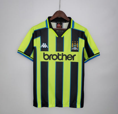 Retro Manchester City 98-99 Borte Fotballdrakter