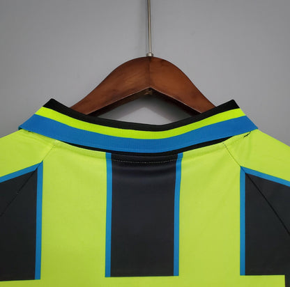 Retro Manchester City 98 99 Borte Fotballdrakter