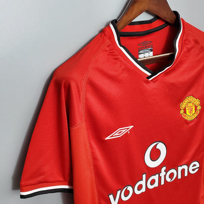 Retro Manchester United 00 01 Hjemme Fotballdrakter