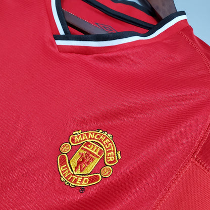 Retro Manchester United 00 01 Hjemme Fotballdrakter