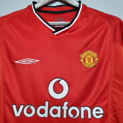 Retro Manchester United 00 01 Hjemme Fotballdrakter
