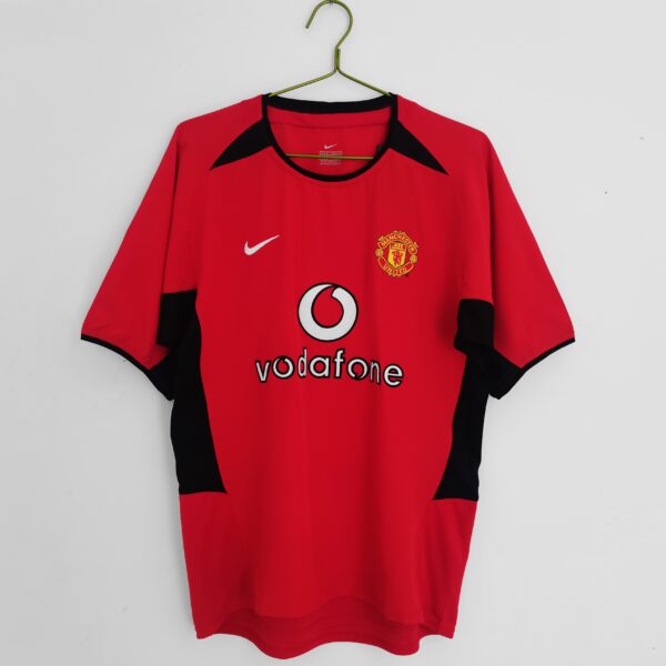 Retro Manchester United 02-04 Hjemme Fotballdrakter