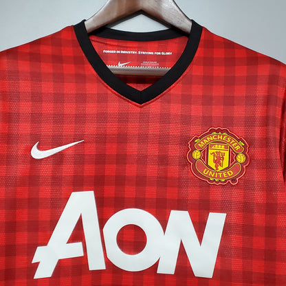 Retro Manchester United 13 14 Hjemme Fotballdrakter