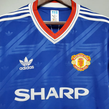 Retro Manchester United 1988 Borte Fotballdrakter