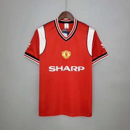 Retro Manchester United 85-86 Hjemme Fotballdrakter