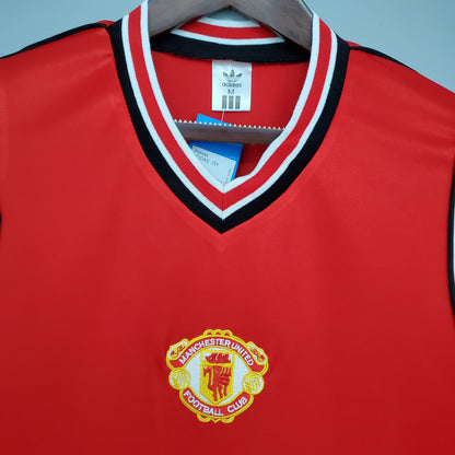 Retro Manchester United 85 86 Hjemme Fotballdrakter