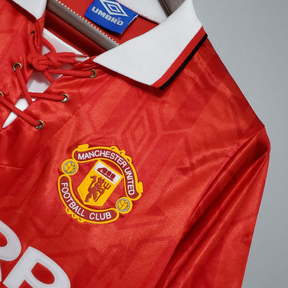 Retro Manchester United 92 94 Hjemme Fotballdrakter
