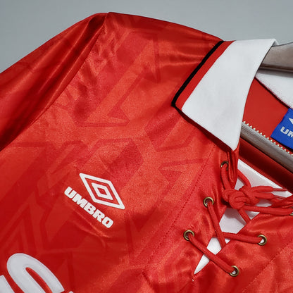 Retro Manchester United 92 94 Hjemme Fotballdrakter