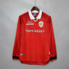 Retro Manchester United 99 00 Hjemme Fotballdrakter Langermet