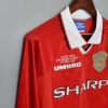 Retro Manchester United 99 00 Hjemme Fotballdrakter Langermet