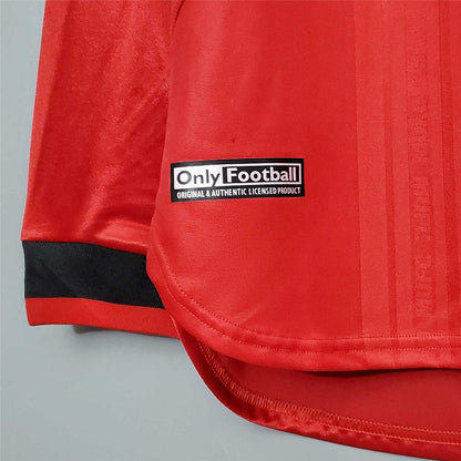Retro Manchester United 99 00 Hjemme Fotballdrakter Langermet