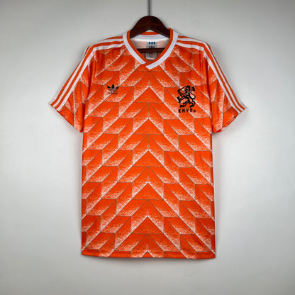 Retro Nederland 1988 Langermet Fotballdrakter