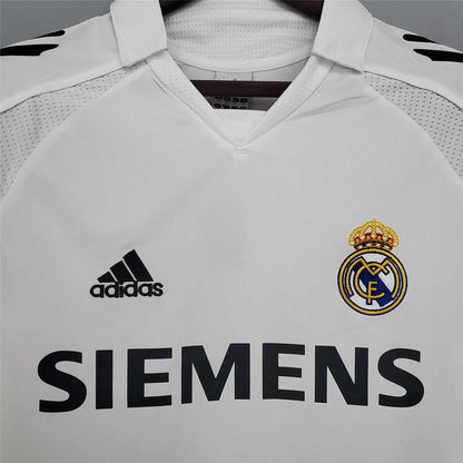 Retro Real Madrid 05 06 Hjemme Fotballdrakter Langermet