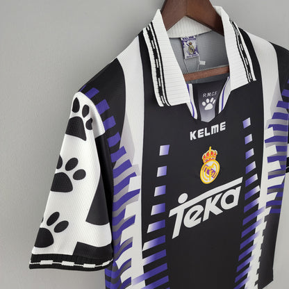 Retro Real Madrid 97 98 Tredje Borte Fotballdrakter