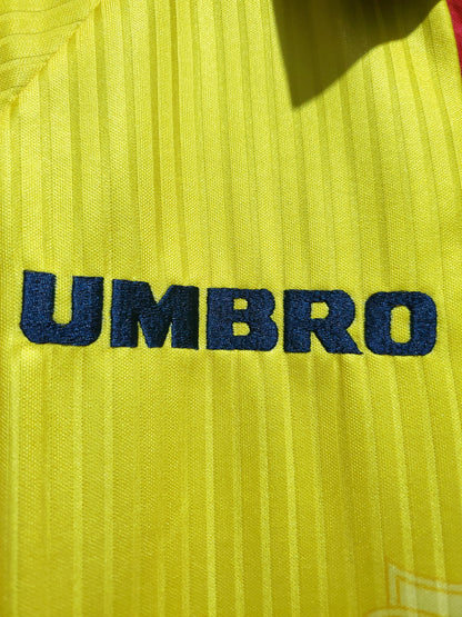 Retro Skottland Borte Fotballdrakter Yellow 1996 1998