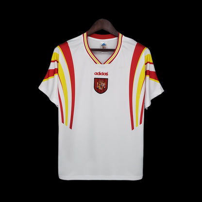 Retro Spania 1996 Borte Fotballdrakter