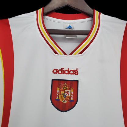 Retro Spania 1996 Borte Fotballdrakter