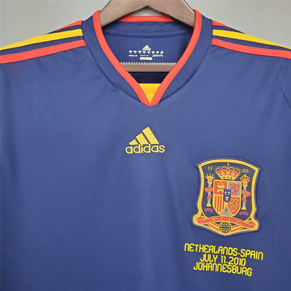 Retro Spania 2010 Borte Fotballdrakter Langermet