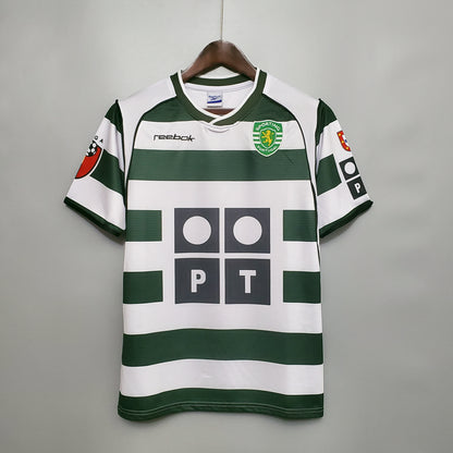 Retro Sporting Lisbon 03-04 Hjemme Fotballdrakter