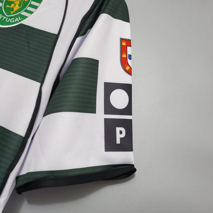 Retro Sporting Lisbon 03 04 Hjemme Fotballdrakter