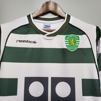 Retro Sporting Lisbon 03 04 Hjemme Fotballdrakter