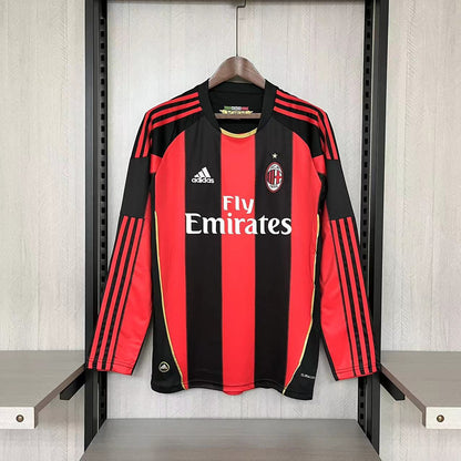Retro Langermet AC Milan 2000-11 Hjemme Fotballdrakter