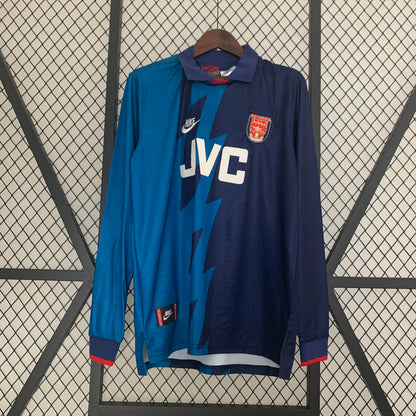 Retro Langermet Arsenal 95-96 Borte Fotballdrakter