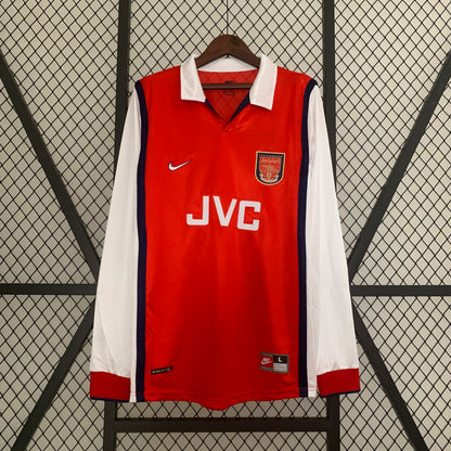 Retro Langermet Arsenal 98-99 Hjemme Fotballdrakter