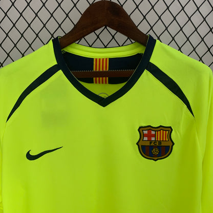 Retro Langermet Barcelona 05 06 Borte Fotballdrakter