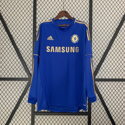 Retro Langermet Chelsea 12-13 Hjemme Fotballdrakter