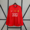Retro Langermet M U 07 08 Champions League version Hjemme Fotballdrakter