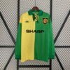 Retro Langermet M U 92 94 third Borte Fotballdrakter