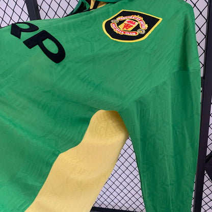 Retro Langermet M U 92 94 third Borte Fotballdrakter