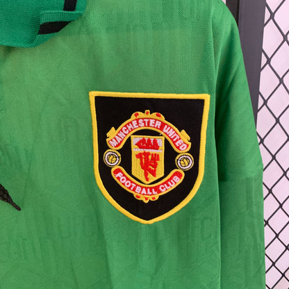 Retro Langermet M U 92 94 third Borte Fotballdrakter