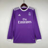 Retro Langermet Real Madrid 16 17 Borte Fotballdrakter