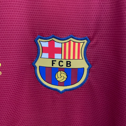 Retro Langermets Barcelona 08 09 Champions League Hjemme Fotballdrakter