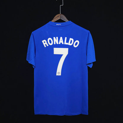 Ronaldo Retro 07-08 Manchester United Borte Fotballdrakter