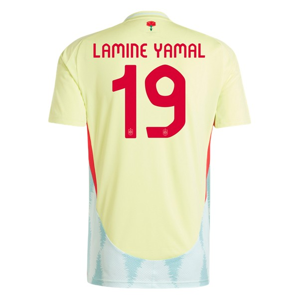 Spania Lamine Yamal 19 Borte Fotballdrakter 2024