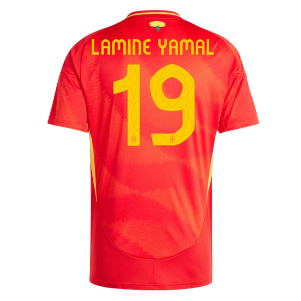 Spania Lamine Yamal 19 Hjemme Fotballdrakter 2024