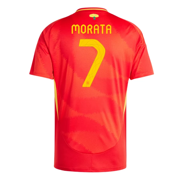 Spania Morata 7 Hjemme Fotballdrakter 2024