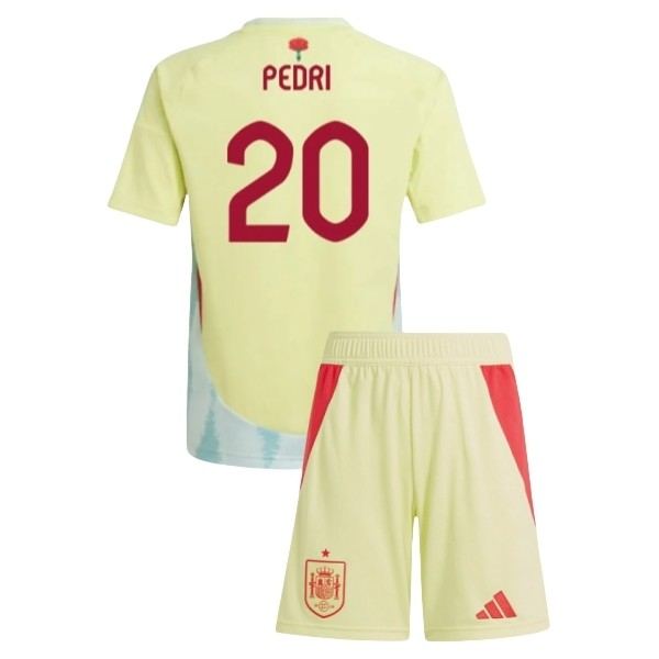 Spania Pedri 20 Barn Borte Draktsett Fotball 2024